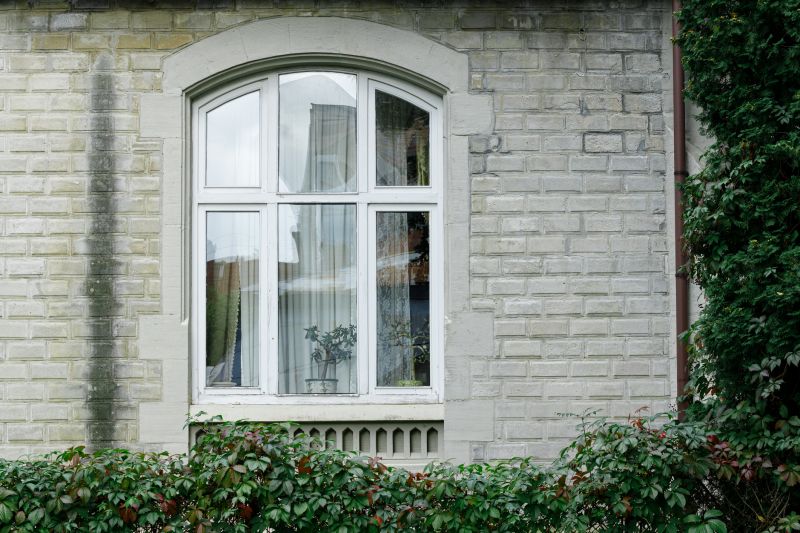 Arched Windows on a Front Entrance